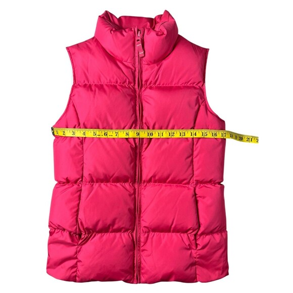 Lands' End Girls Winter Down Puffer Vest  Size 10-12  Pink Jacket  Ski Vest - Picture 3 of 9